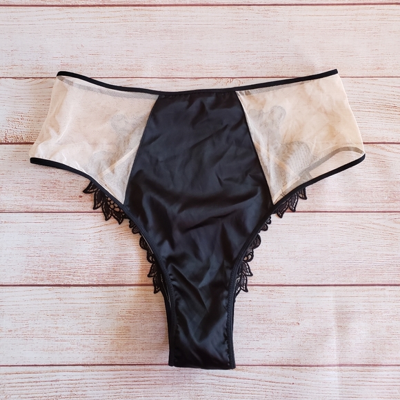 NWT Victoria's Secret Dragon Applique High Waist Mesh Cheeky Panty - Picture 4 of 7